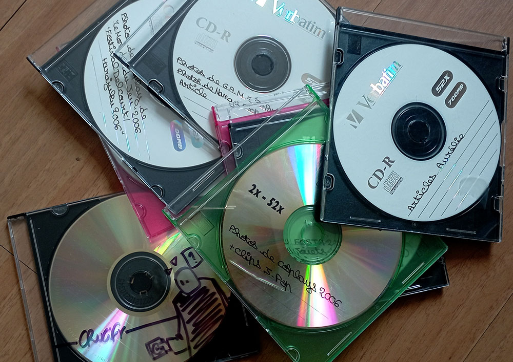 Divers CD gravés reçus
